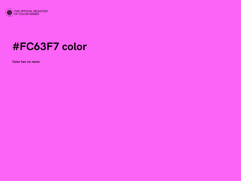 #FC63F7 color image