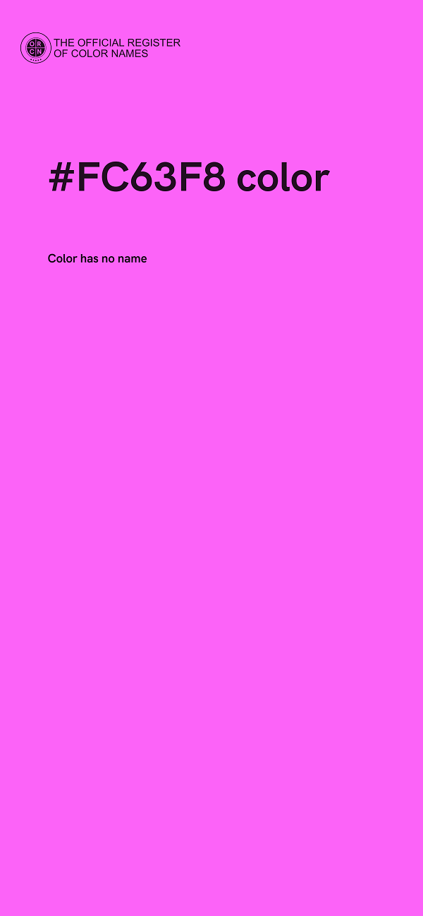 #FC63F8 color image