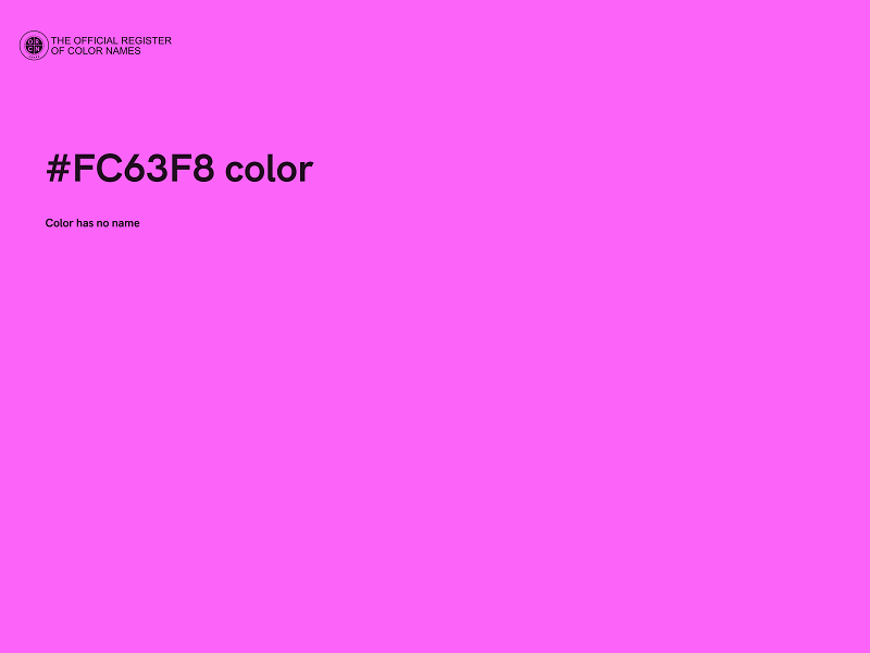 #FC63F8 color image
