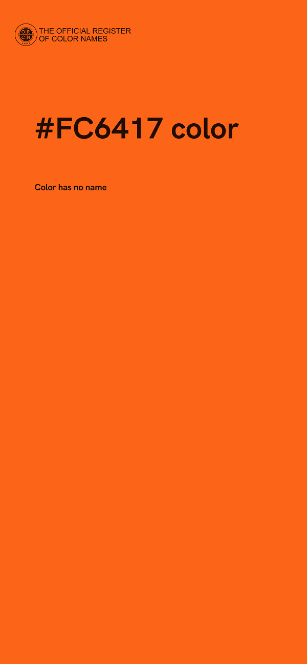 #FC6417 color image