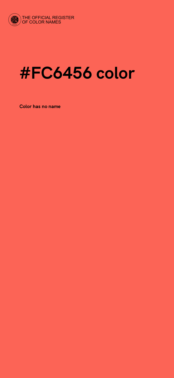 #FC6456 color image
