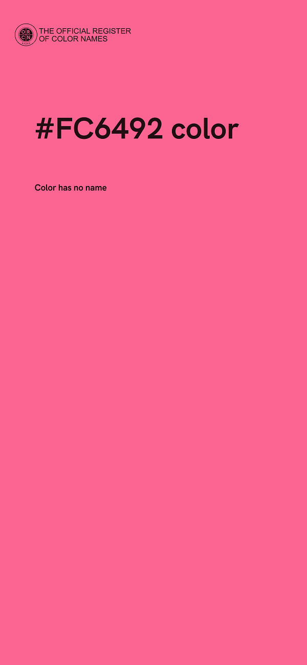 #FC6492 color image