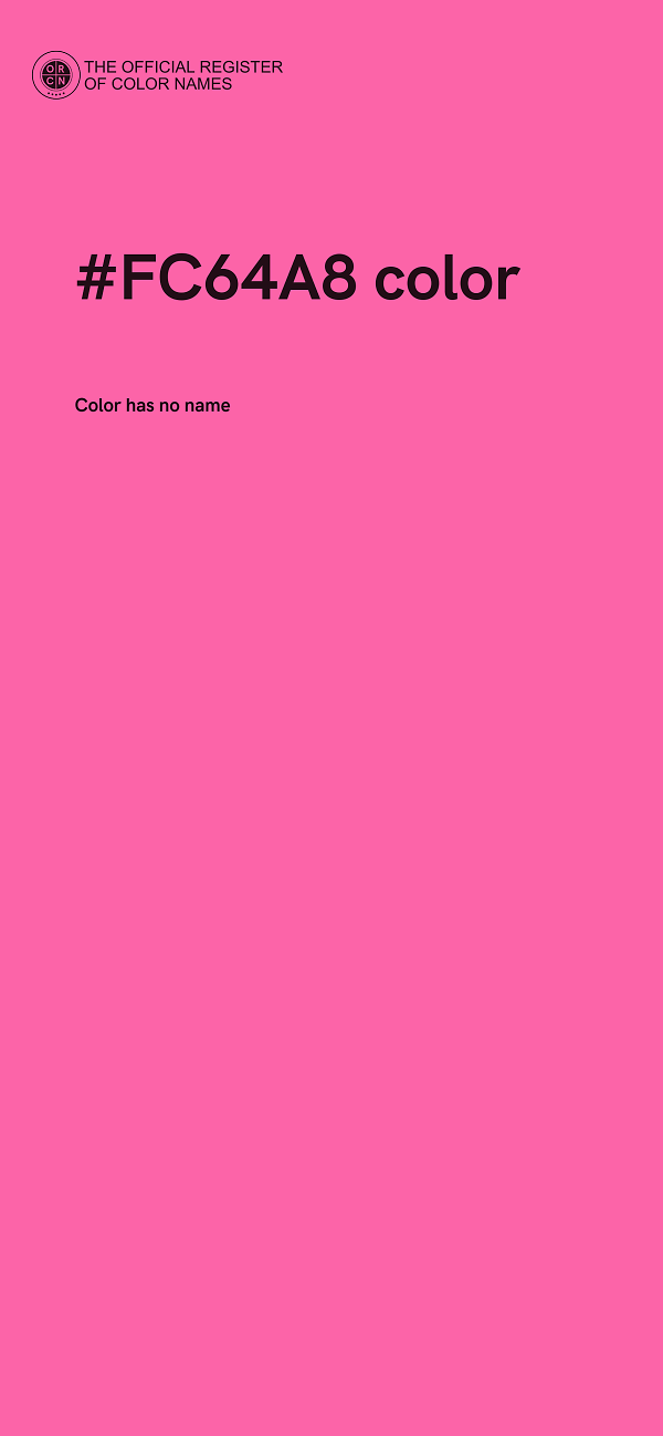 #FC64A8 color image