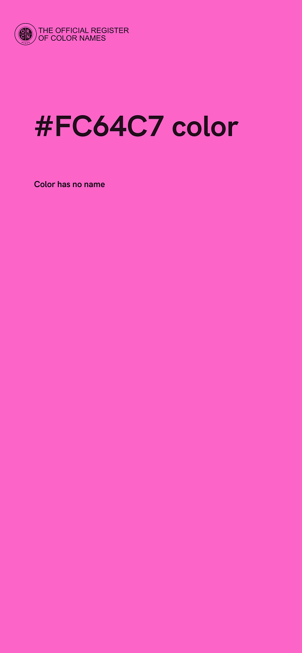 #FC64C7 color image