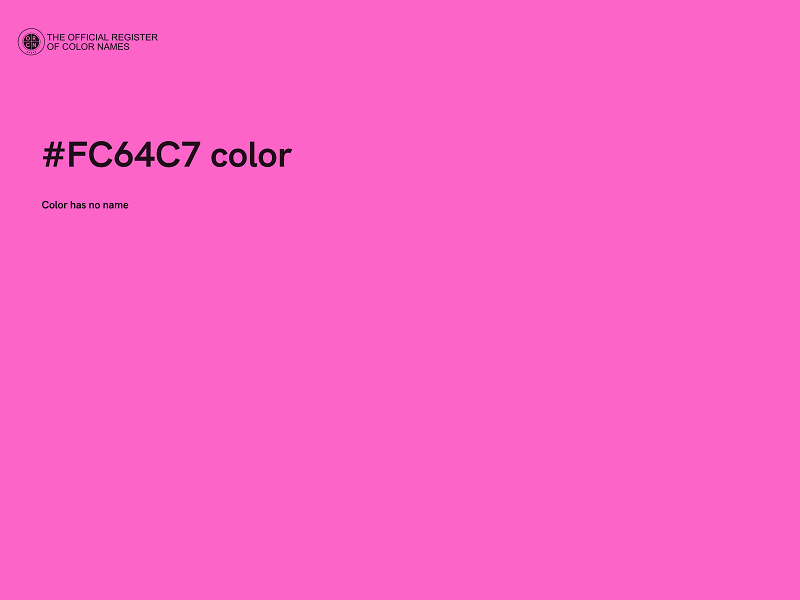 #FC64C7 color image