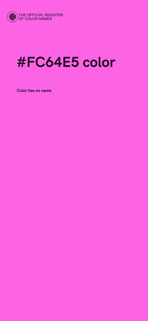 #FC64E5 color image