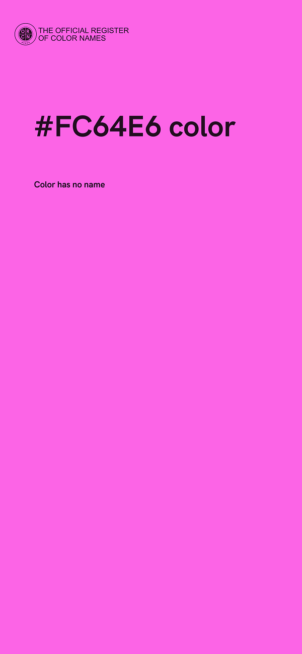 #FC64E6 color image