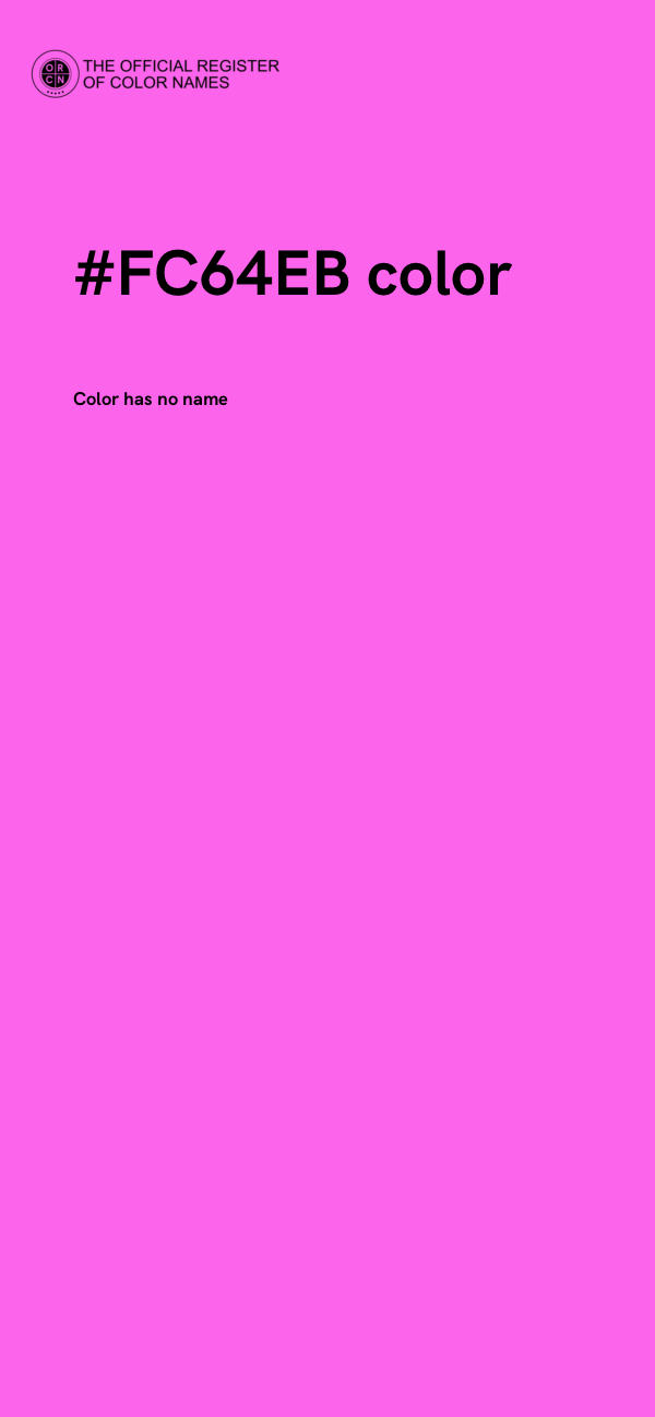 #FC64EB color image