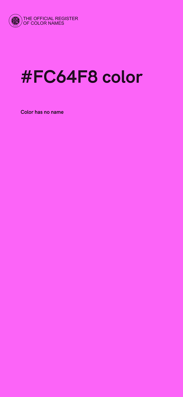 #FC64F8 color image