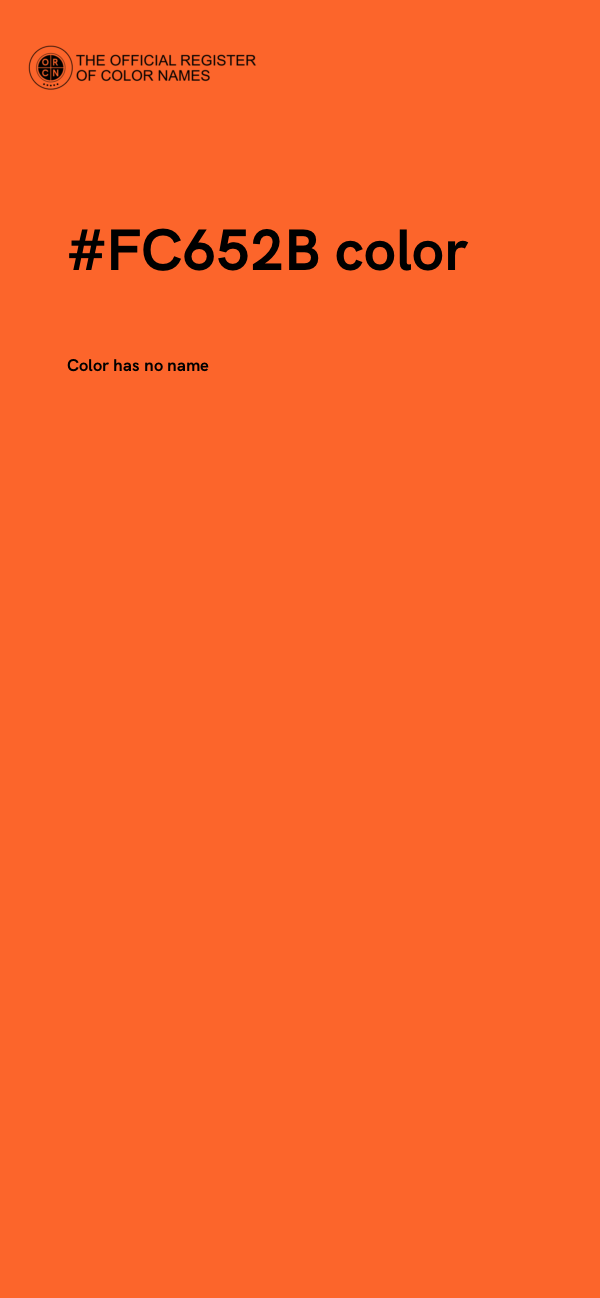 #FC652B color image