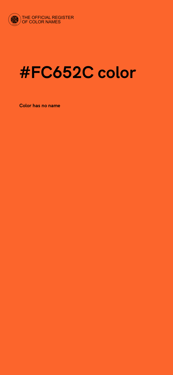 #FC652C color image