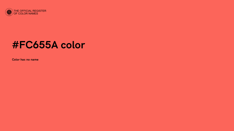#FC655A color image