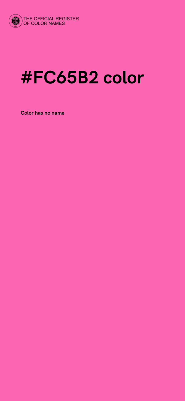 #FC65B2 color image