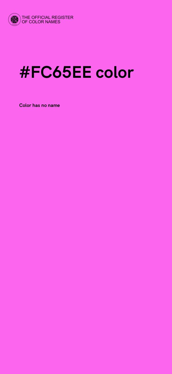 #FC65EE color image