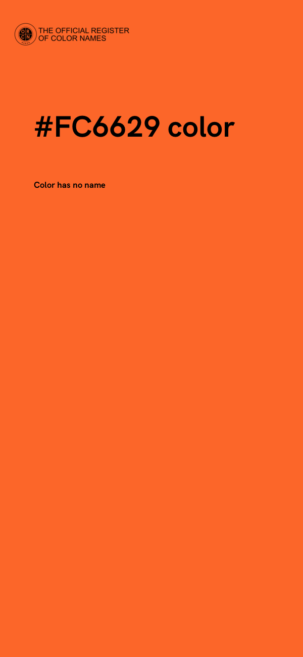 #FC6629 color image