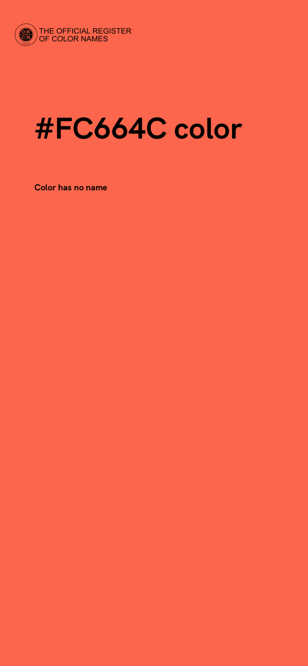 #FC664C color image