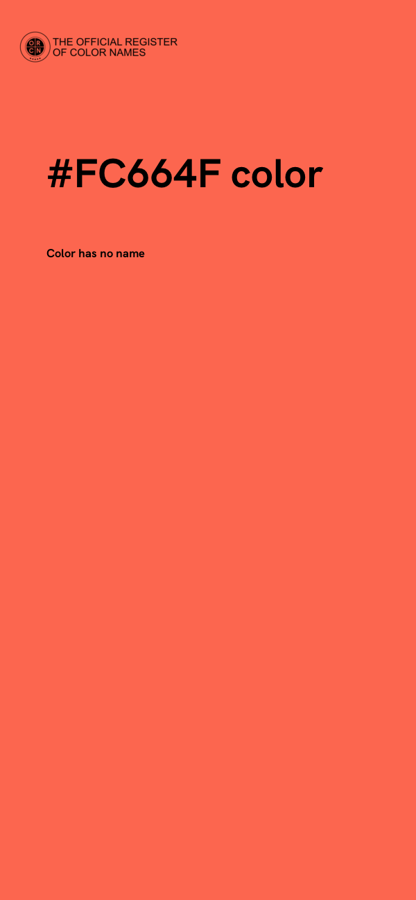 #FC664F color image