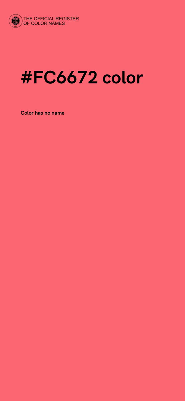 #FC6672 color image