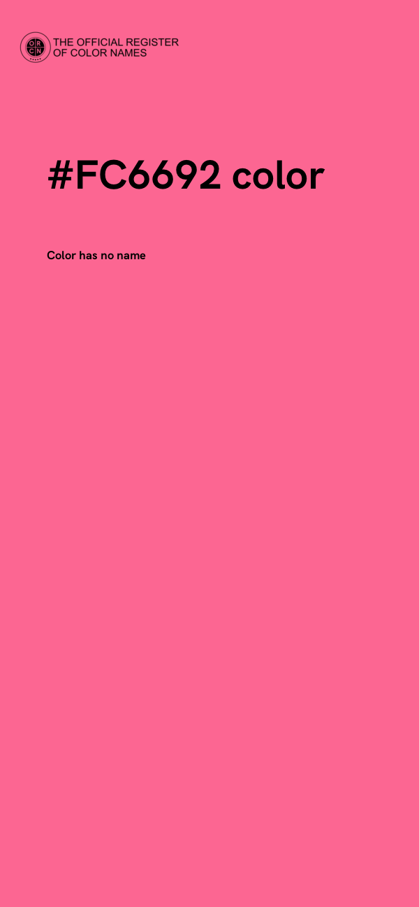 #FC6692 color image