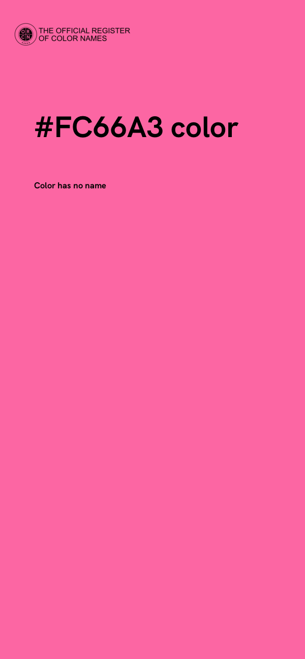 #FC66A3 color image
