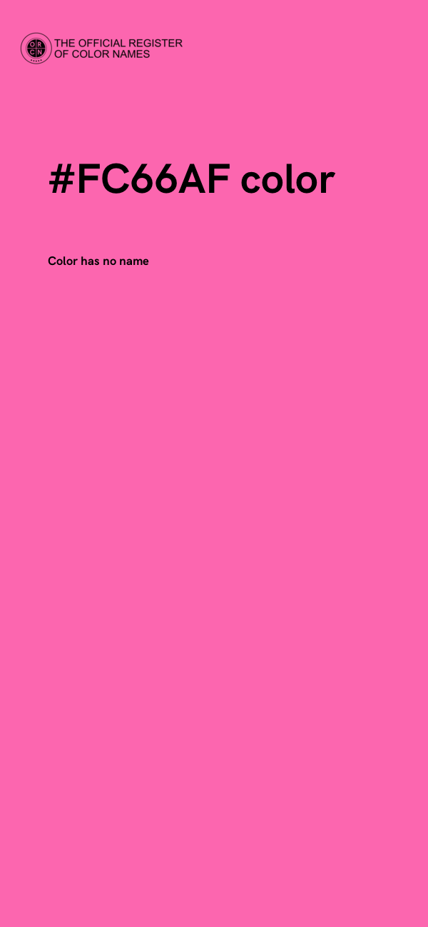 #FC66AF color image