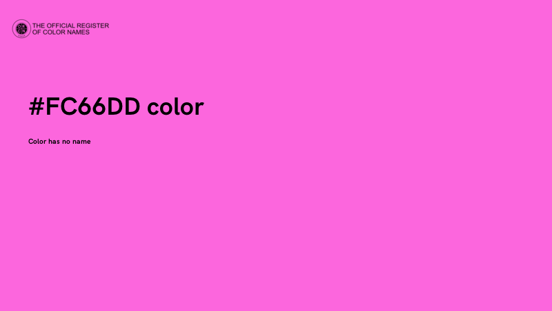 #FC66DD color image