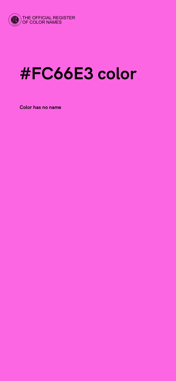 #FC66E3 color image