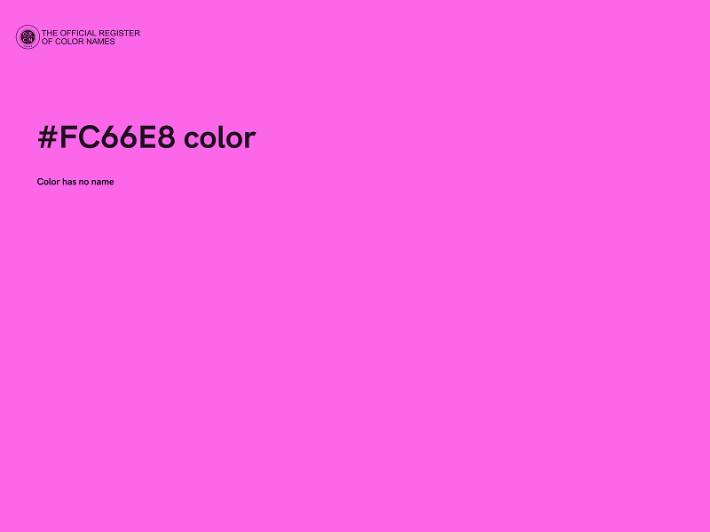 #FC66E8 color image