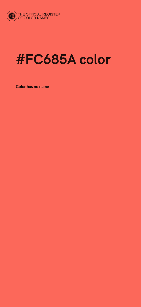 #FC685A color image