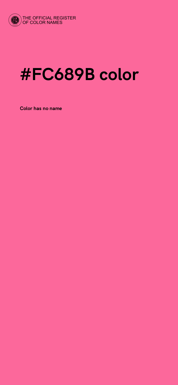 #FC689B color image