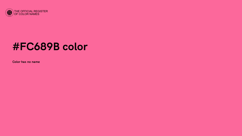 #FC689B color image