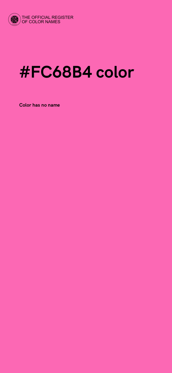 #FC68B4 color image