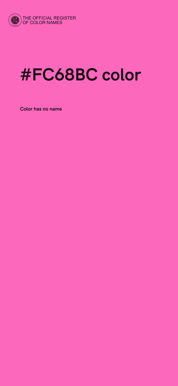 #FC68BC color image