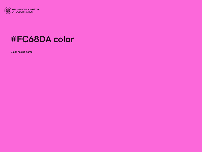 #FC68DA color image