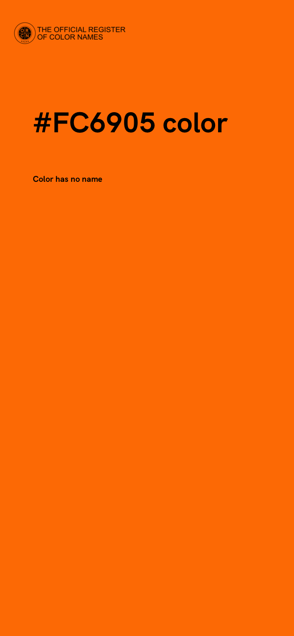 #FC6905 color image