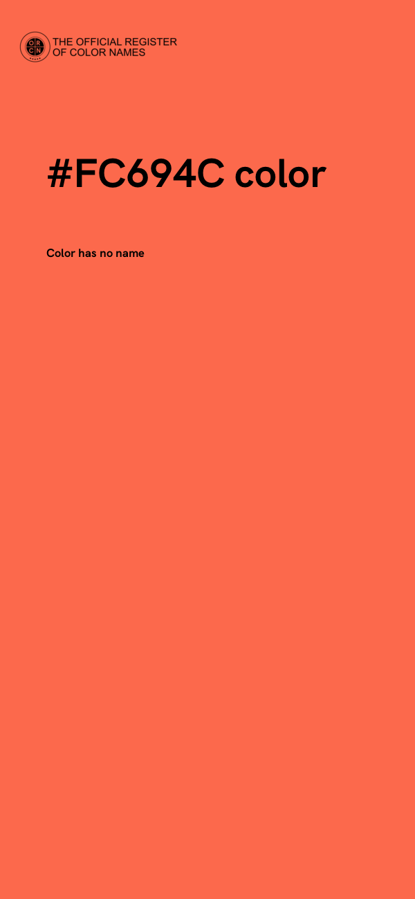 #FC694C color image