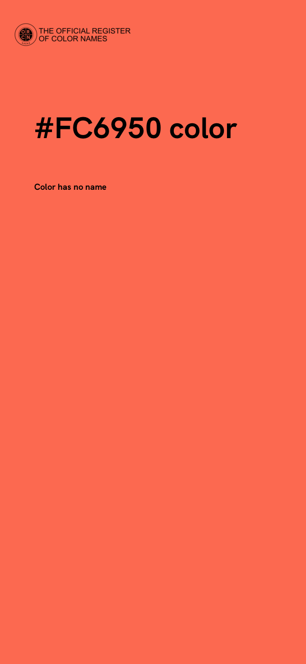 #FC6950 color image