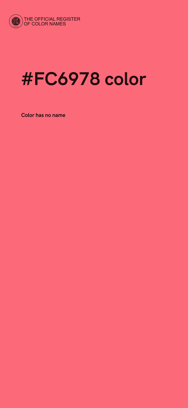 #FC6978 color image