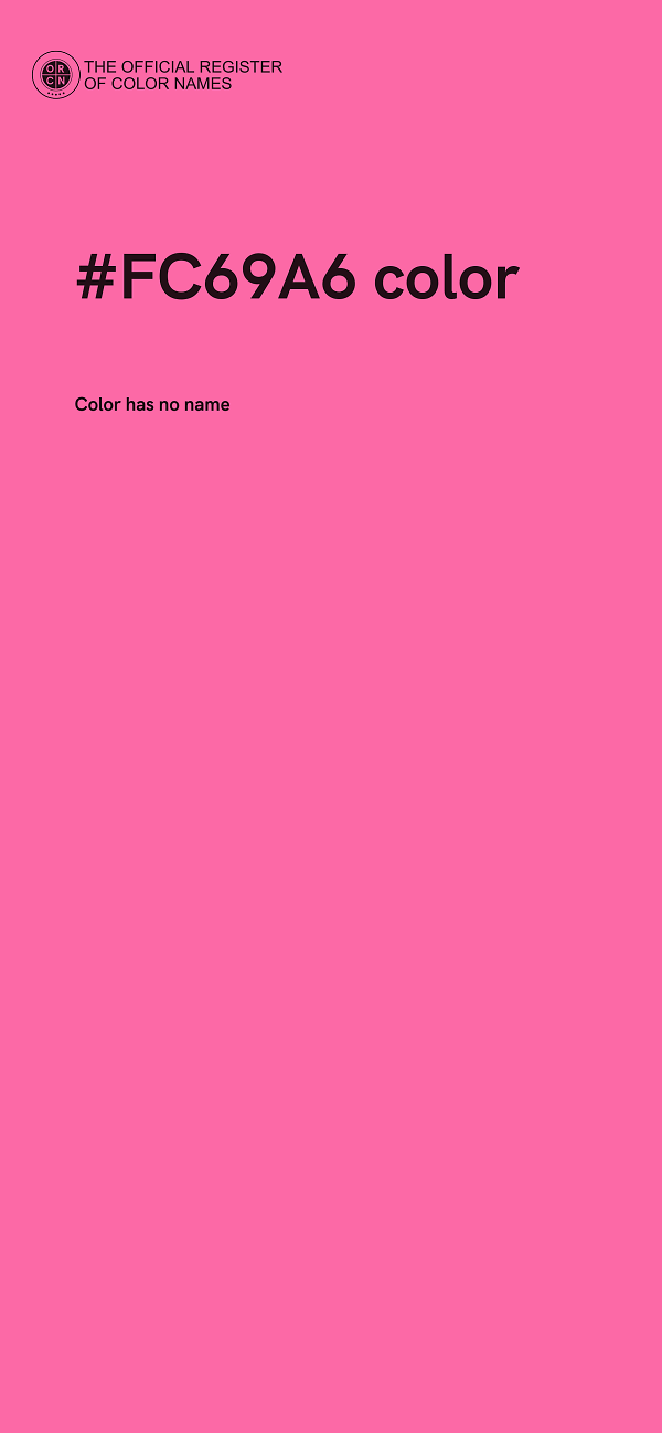 #FC69A6 color image