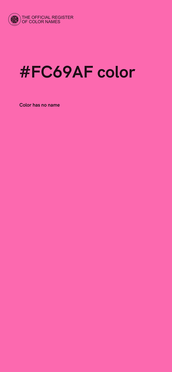 #FC69AF color image