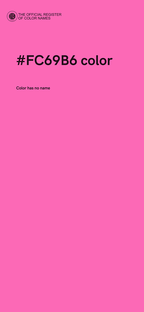 #FC69B6 color image
