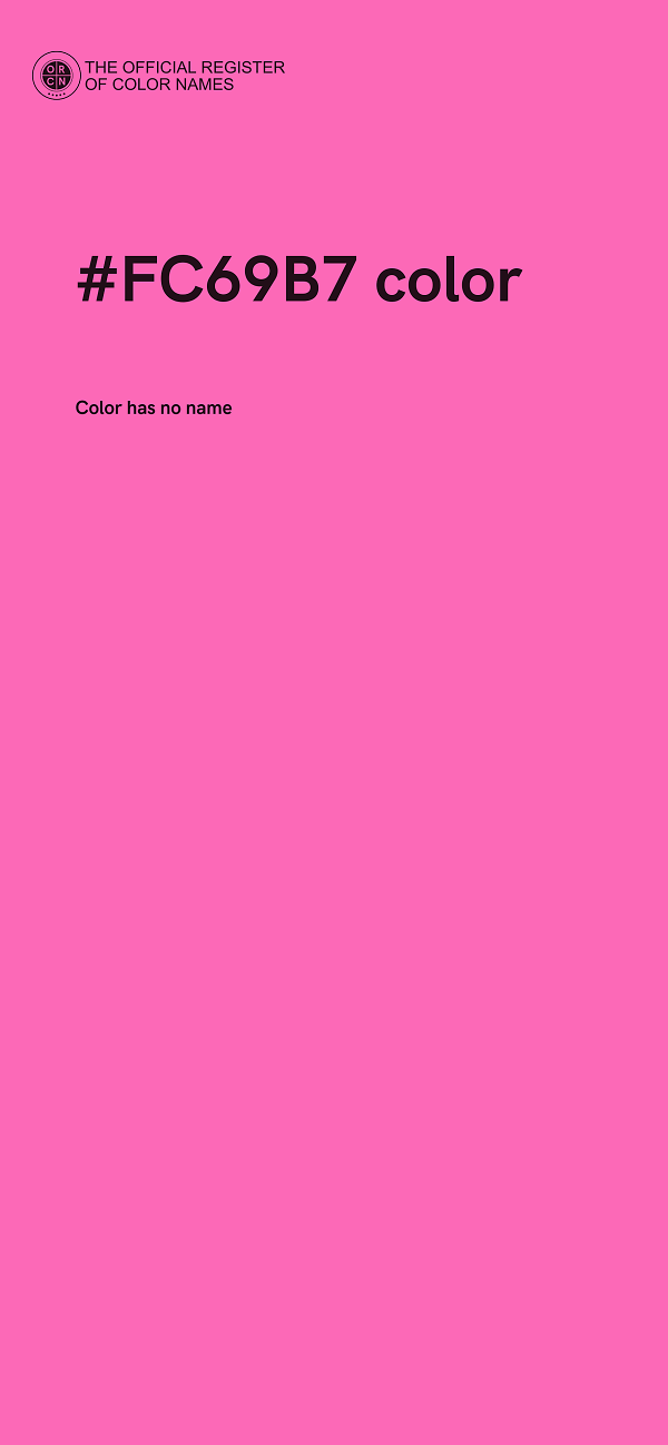 #FC69B7 color image