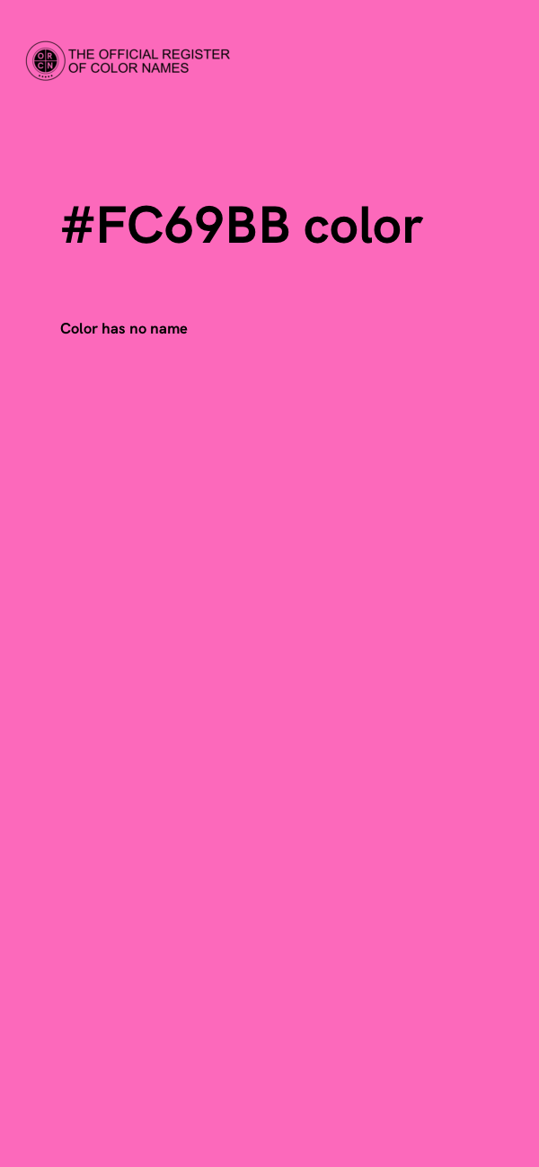 #FC69BB color image