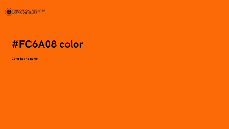 #FC6A08 color image