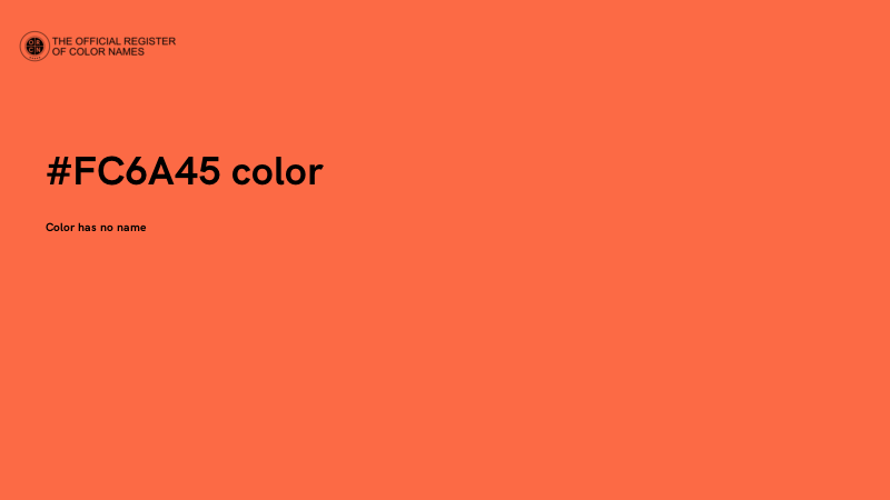 #FC6A45 color image