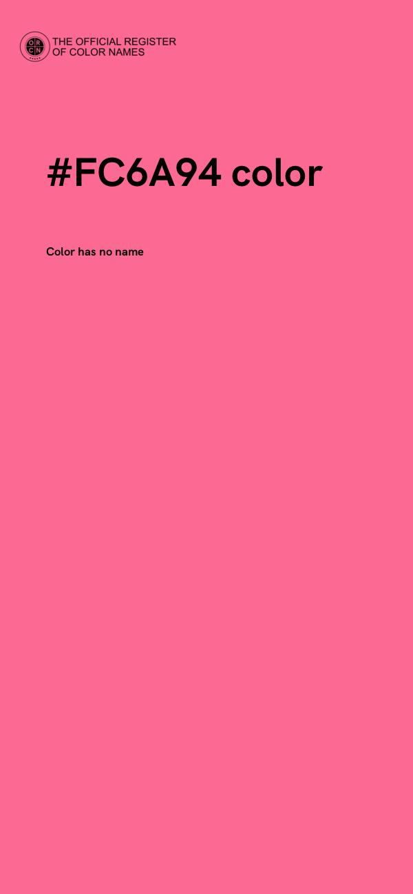 #FC6A94 color image