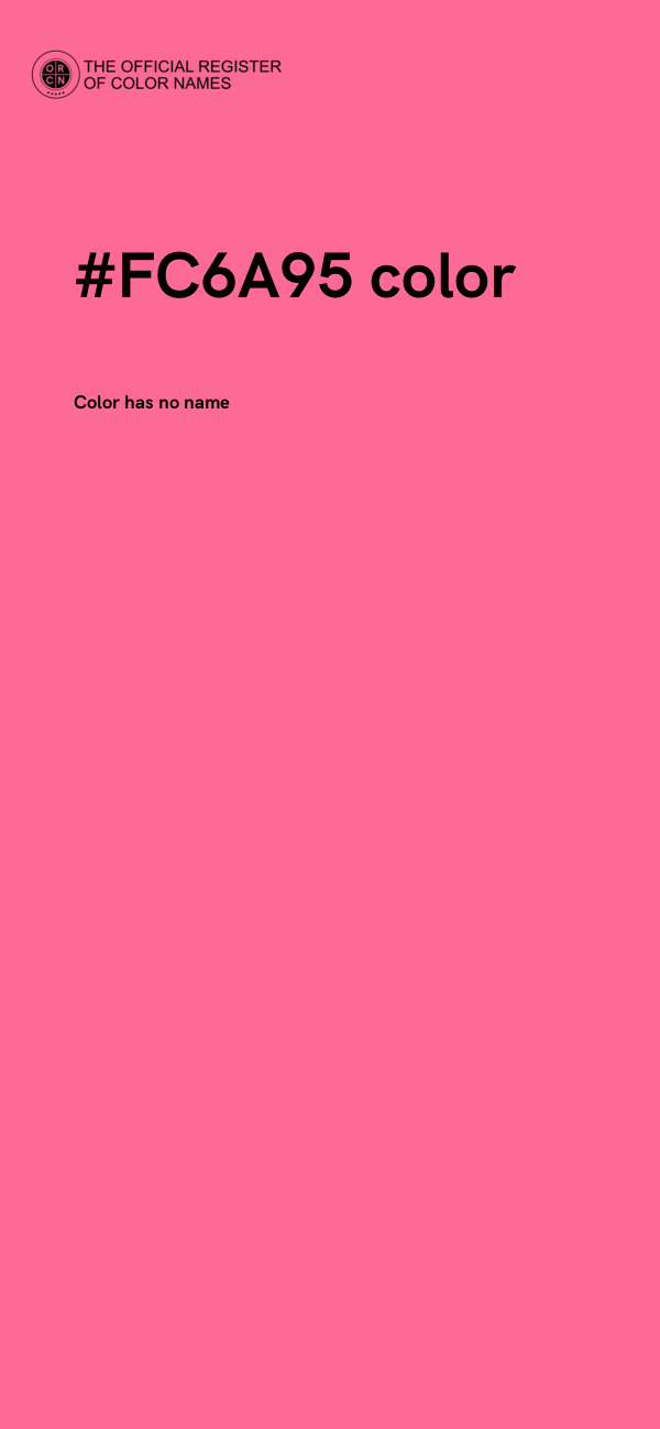 #FC6A95 color image