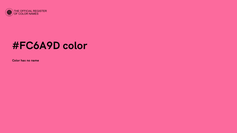 #FC6A9D color image