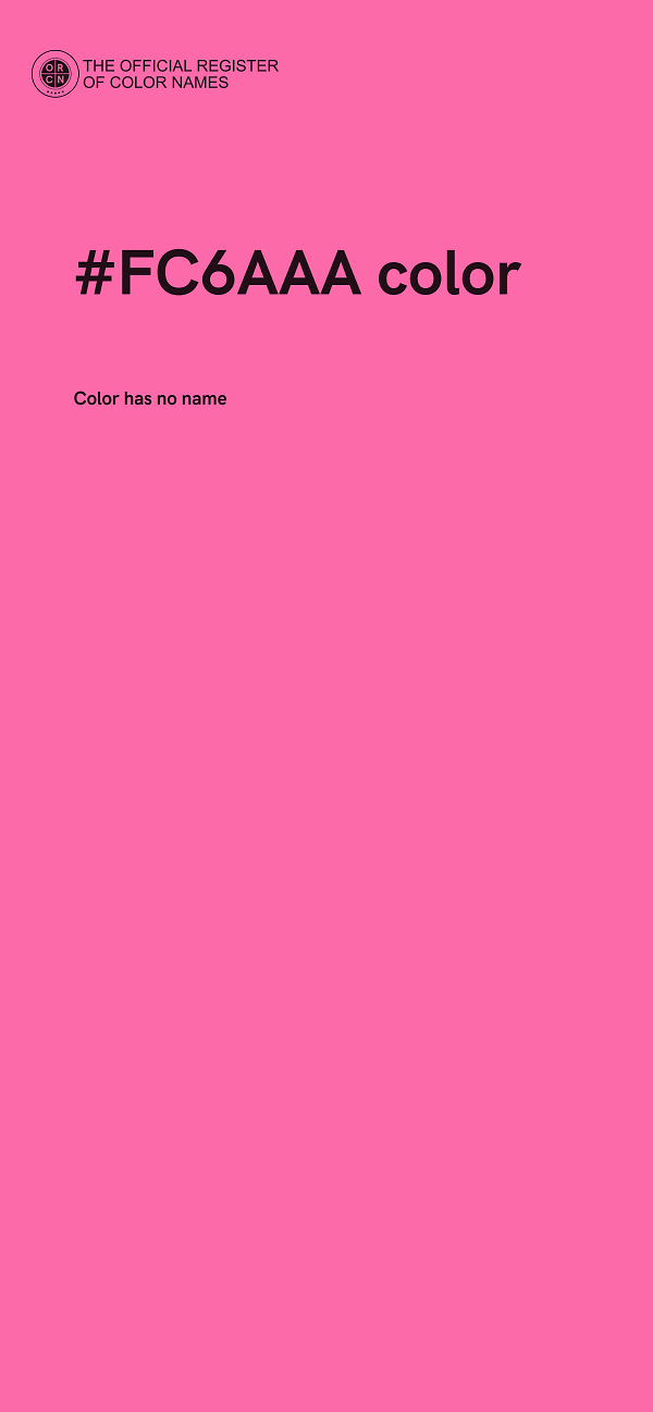 #FC6AAA color image