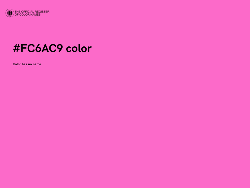 #FC6AC9 color image